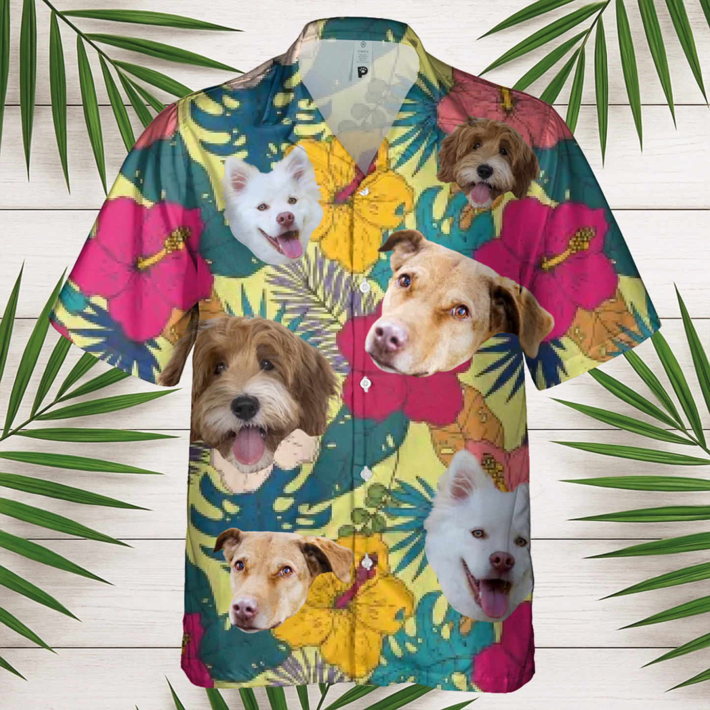 Hibiskus & Fellnasen - Individuelles Hawaiihemd