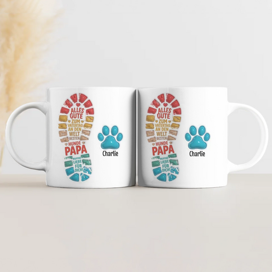 Bester Hunde Papa Tag - Individuelle Tasse