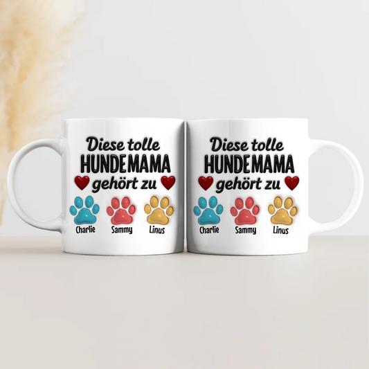 Tolle Hunde Mama - Individuelle Tasse