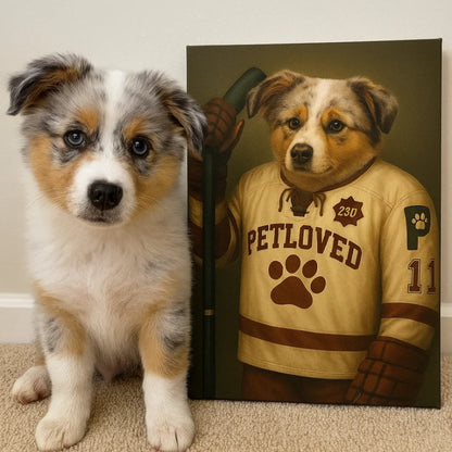 Der Eishockey Spieler Produktfoto